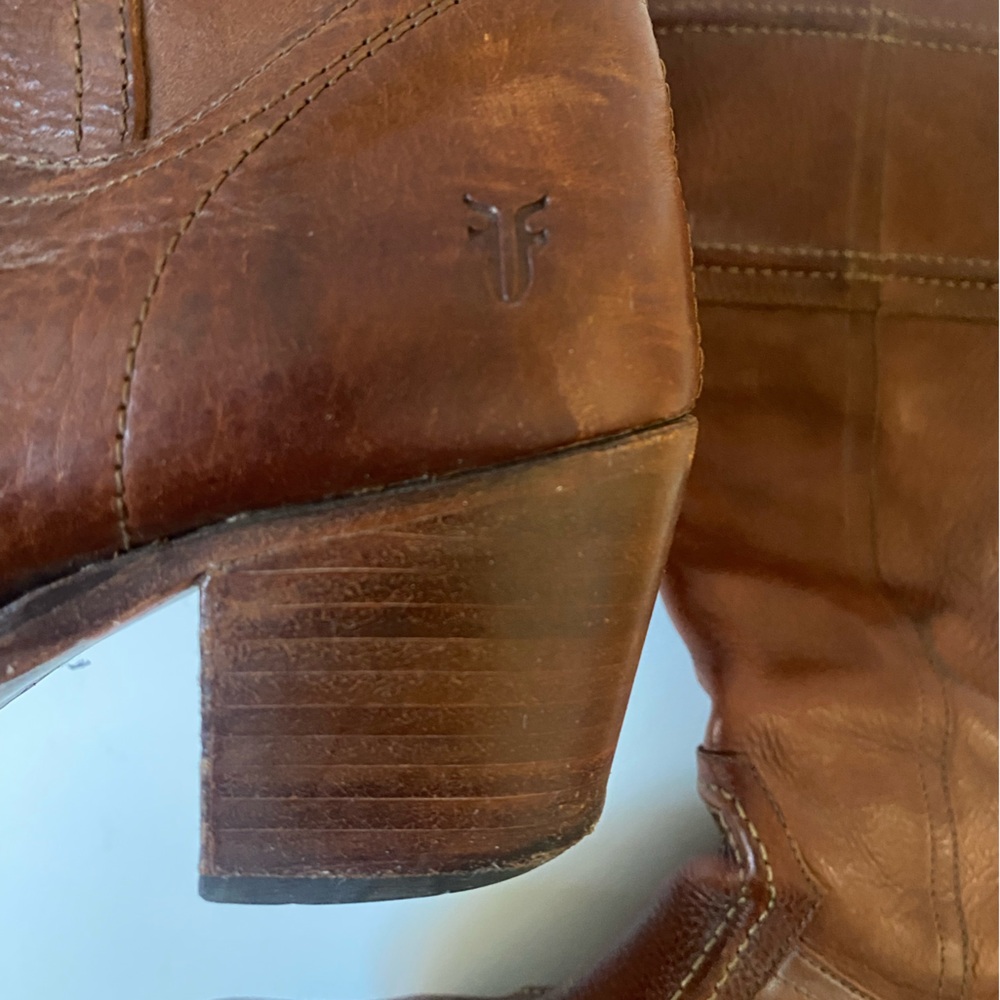 Frye “Jean” Brown Leather Boots - Picture 8 of 11